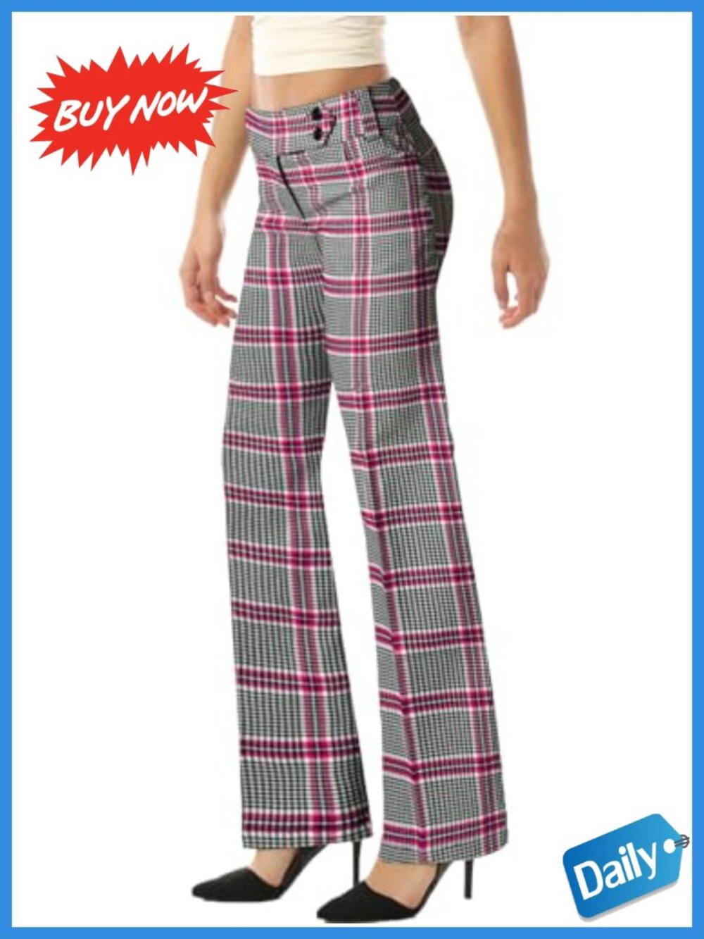 Women's Stretch Bootcut Dress Pants Work Pockets